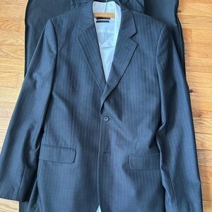 RW&CO. Dark Gray Pinstripe Suit Jacket